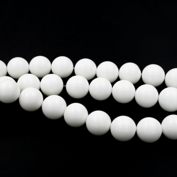 White Agate strands round beads 3mm to 24mm