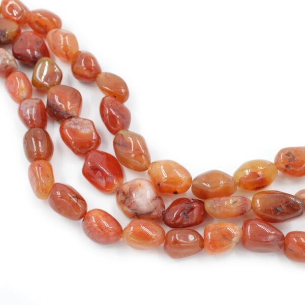 Red Agate strands stone shape size 18x13mm