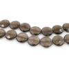 Smoky Quartz strands faceted coin shape size 30mm