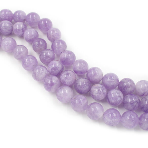 Lavender Amethyst strands round shape size 16mm