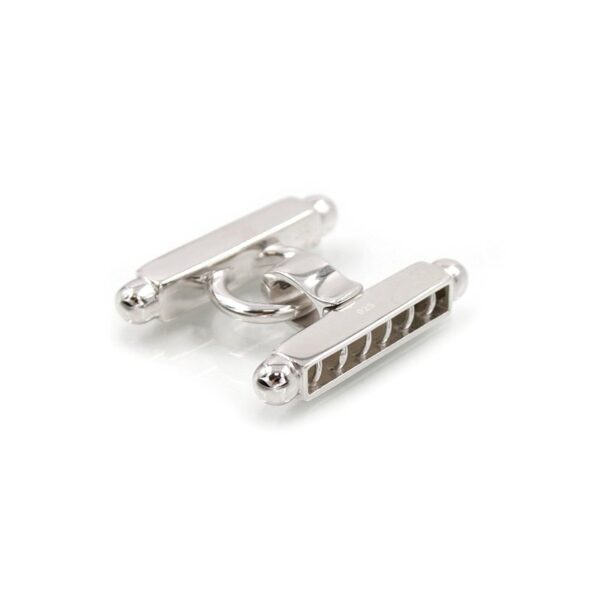 Chiusura in argento 925‰ forma H a 6 ganci