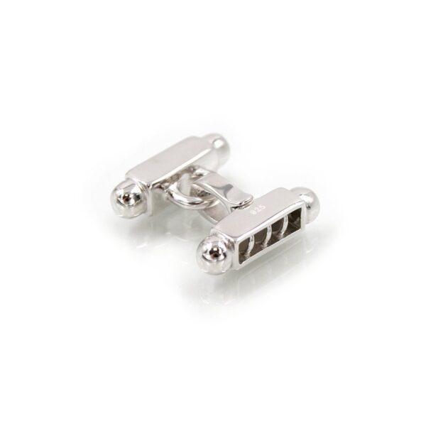 Chiusura in argento 925‰ forma H a 3 ganci - Rodiata
