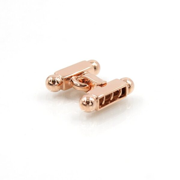 Sterling silver clasp H shape with 3 hooks - Rose Bath