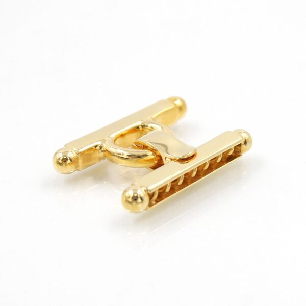 Sterling silver clasp H shape with 7 hooks - Golden Bath