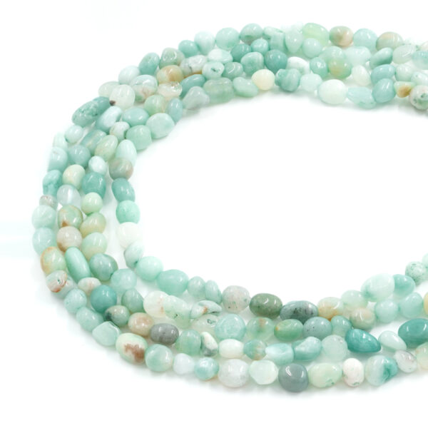 Amazonite strands stone shape size from 6x7mm to 10x7mm