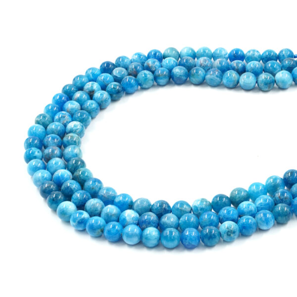 Apatite strands round shape size 8mm - A Quality