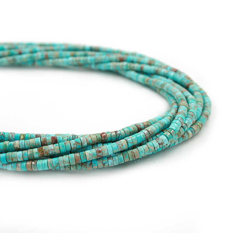 Blu Imperial Jasper fili rondelle 4x2mm