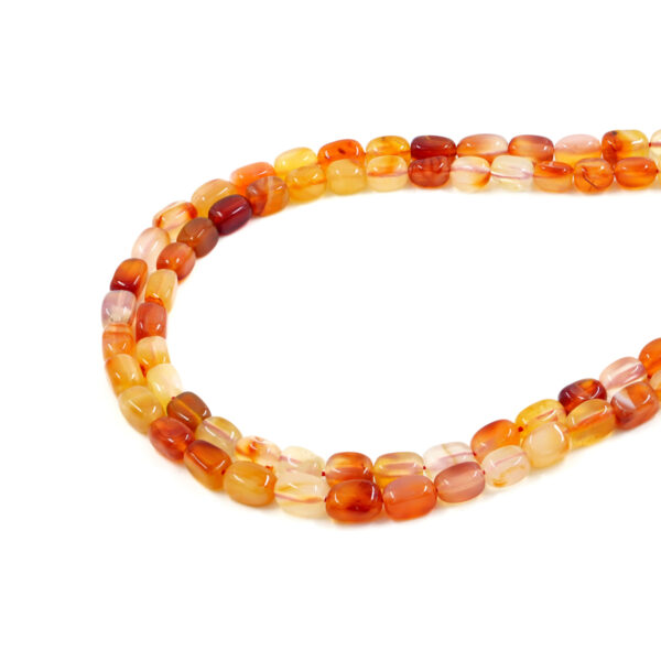 Red Agate strands stone shape size 9x5mm