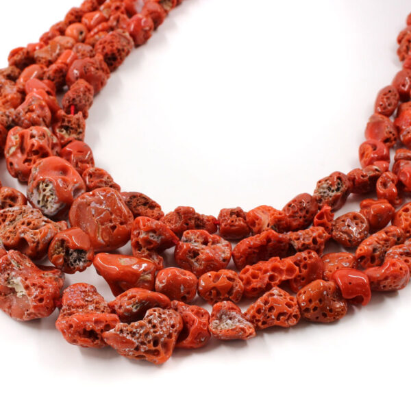 Mediterranean Coral gradation strands tumbles shape