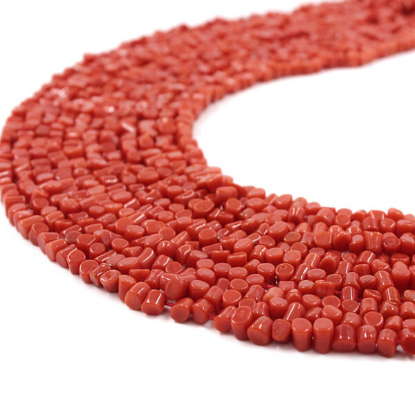 Mediterranean Coral strands cupolini shape size ~ 3x4mm
