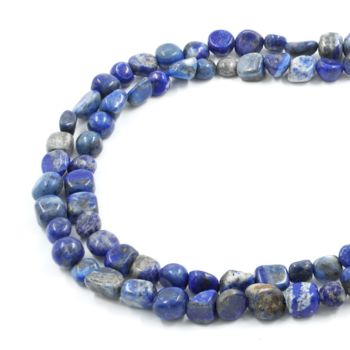 Lapis strands stone shape ~ 10x6mm