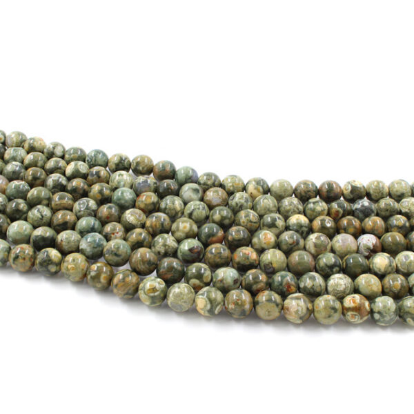 Rhyolite strands round shape size 6mm - A Quality