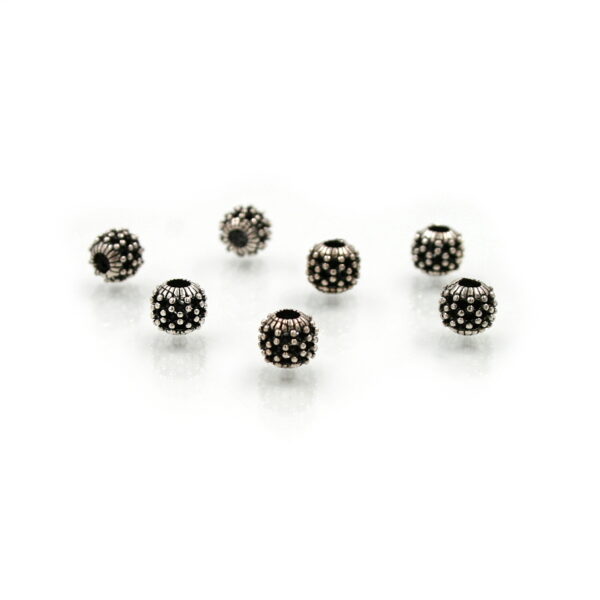 Sterling silver spacer element sphere shape size 8mm