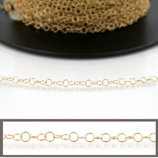 Catena Giotto in argento 925‰ diametro 3,5mm – Dorata
