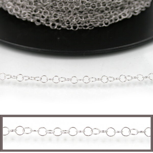 Sterling Silver Giotto chain diameter ring 3,50mm