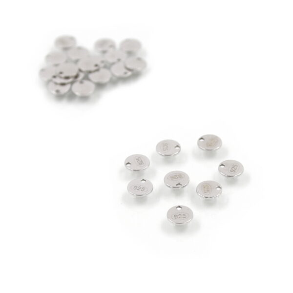Silver Sterling 925‰ Mark round shape size 5mm