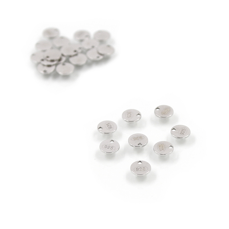 Silver Sterling 925‰ Mark round shape size 5mm