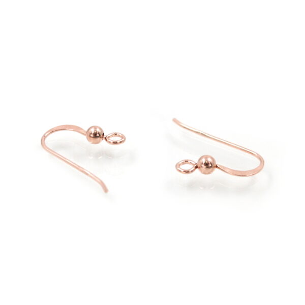 Sterling silver earrings fishhook shape size 20mm