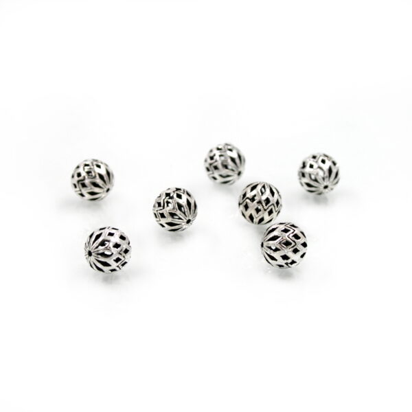 Sterling Silver spacer sphere shape size 10mm