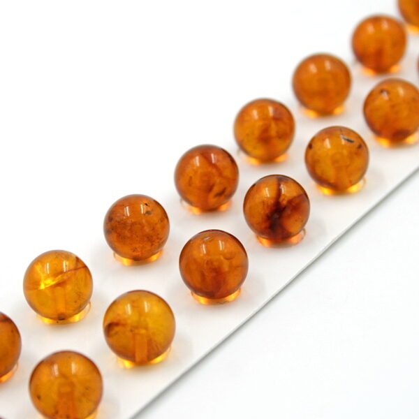 Baltic Amber pairs round shape size 15mm