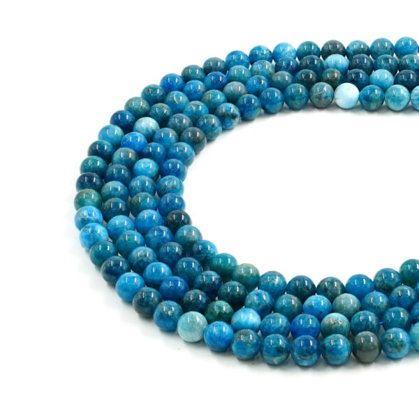 Apatite strands round shape size 8mm – AA – Quality