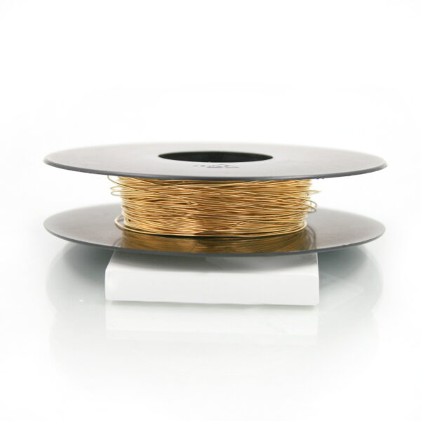 Sterling silver round wire size from 0,30mm to 0,80mm – Golden Color