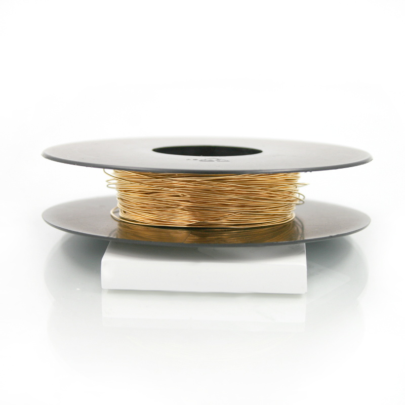 Argento 925 filo tondo cotto misura da 0,30mm a 0,80mm – Dorato