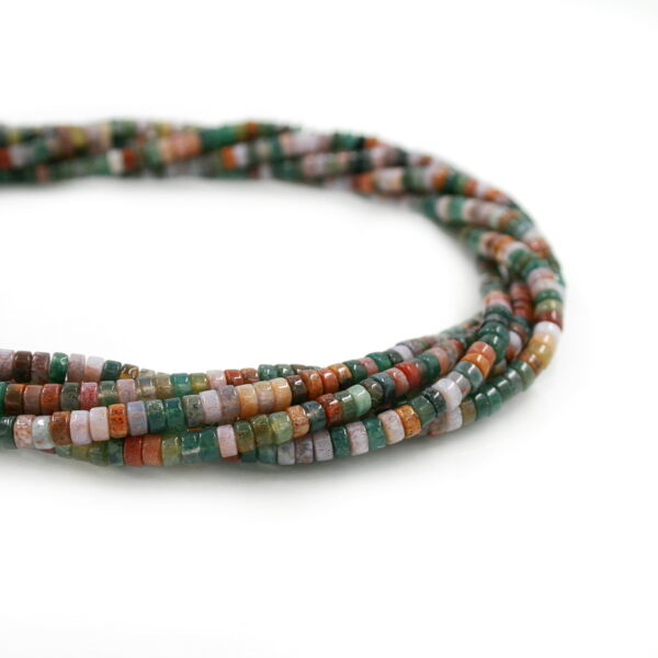 Agata Indiana fili rondelle 4x2mm - Fancy Jasper