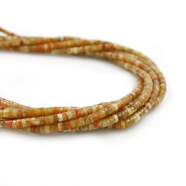 Serpentite strands washer shape size 4x2mm