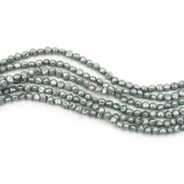 Fresh Water Pearls strands keshi shape size ~ 7mm – Grey