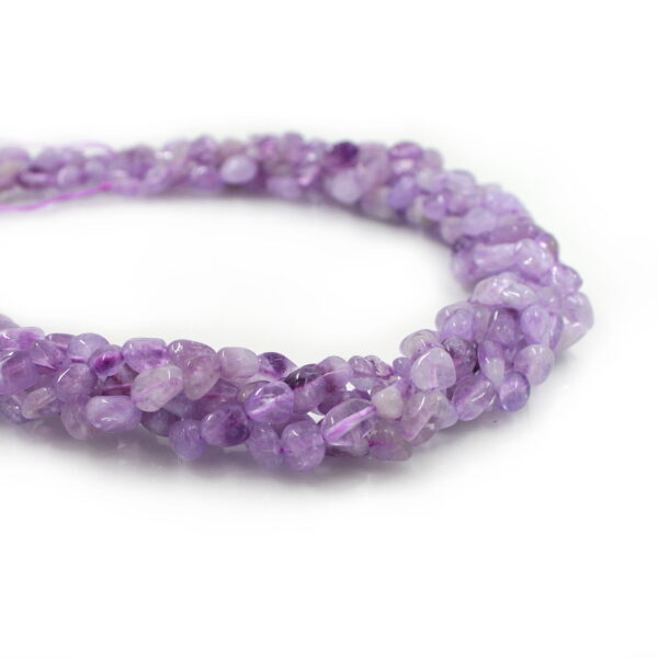 Lavander Amethyst strands stone shape size 10x8mm