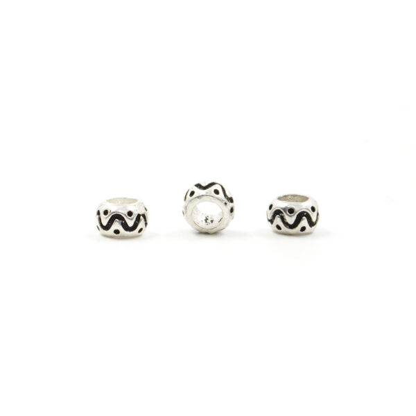 Sterling Silver spacer washer shape size 6x4mm