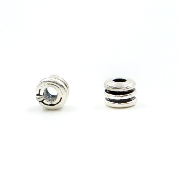 Sterling Silver spacer washer shape size 4x3mm