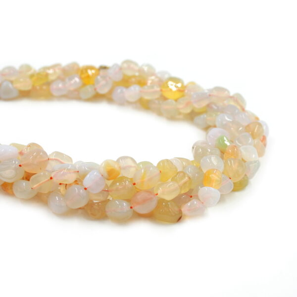 Yellow opal strands stone shape size 10x8mm