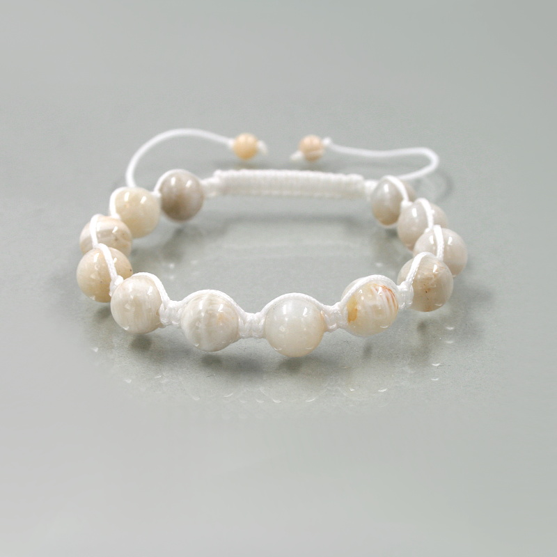 Feldspar choke bracelet stone size 10mm