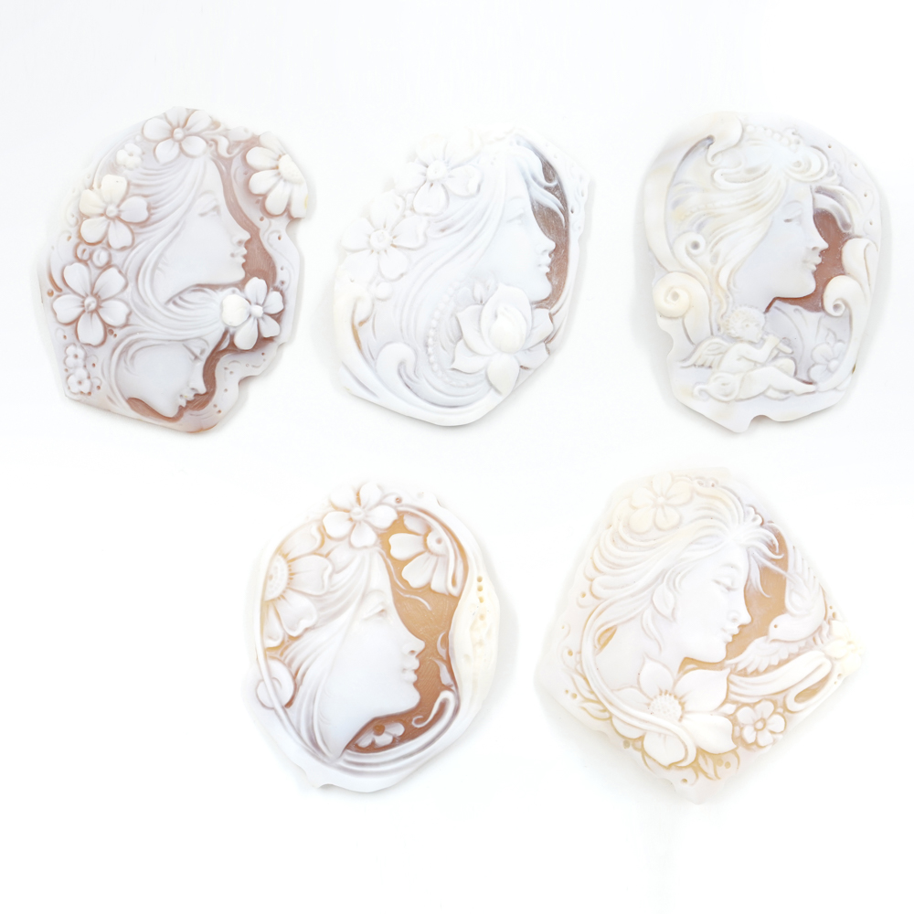 Cameos Sardonic handmade engraved size 60-65mm - Image 3