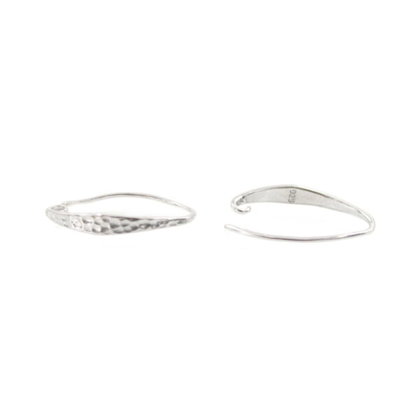 Sterling silver earrings with hook 22x4mm – Silver Color