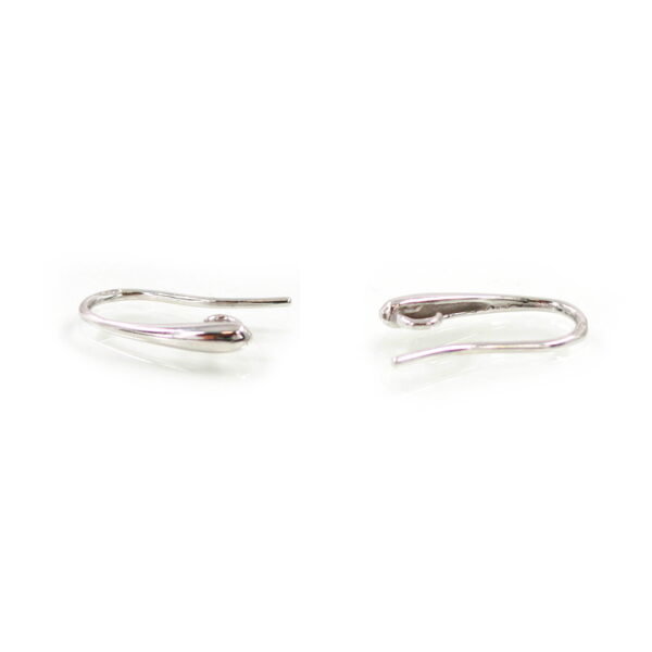 Sterling Silver earrings with hook size 17x2mm – Silver Color