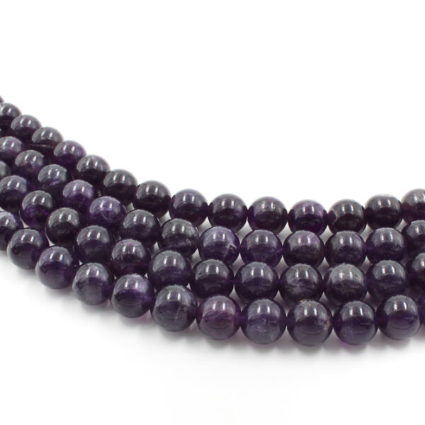Amethyst strands round shape size 14mm – A/B Quality