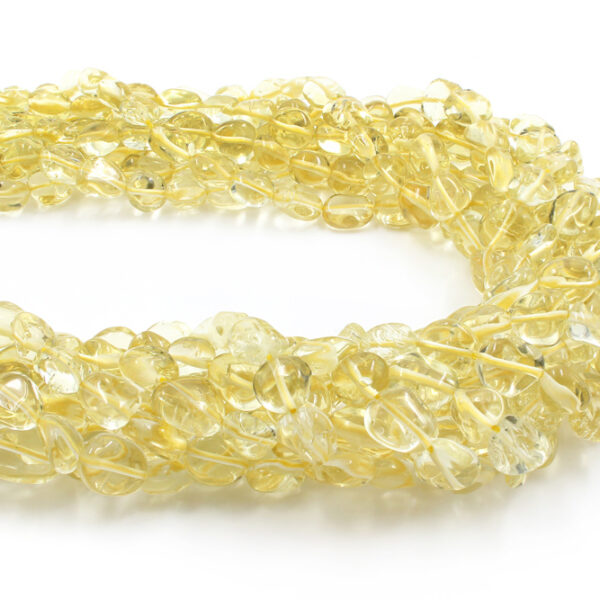 Lemon quartz strands stone shape size 12x10mm