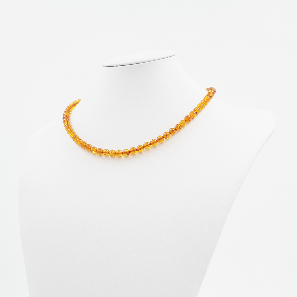 Baltic Amber strands round shape size ~6-7mm - Image 4