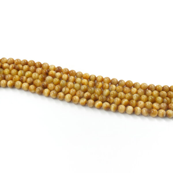 Golden Tiger Eye strands round shape size 6mm – AA-Quality