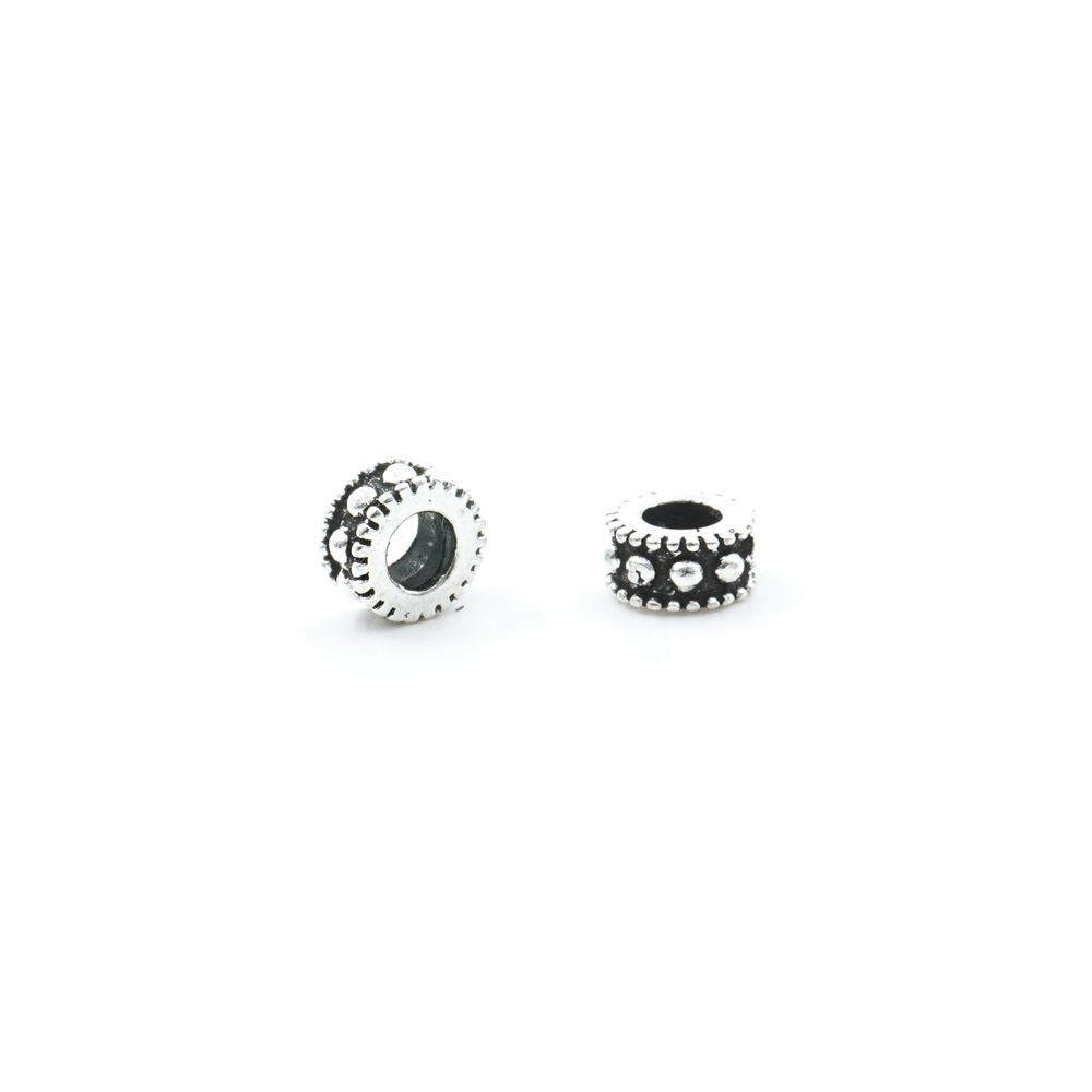 Argento 925‰ distanziatori rondelle 6x3mm - immagine 2