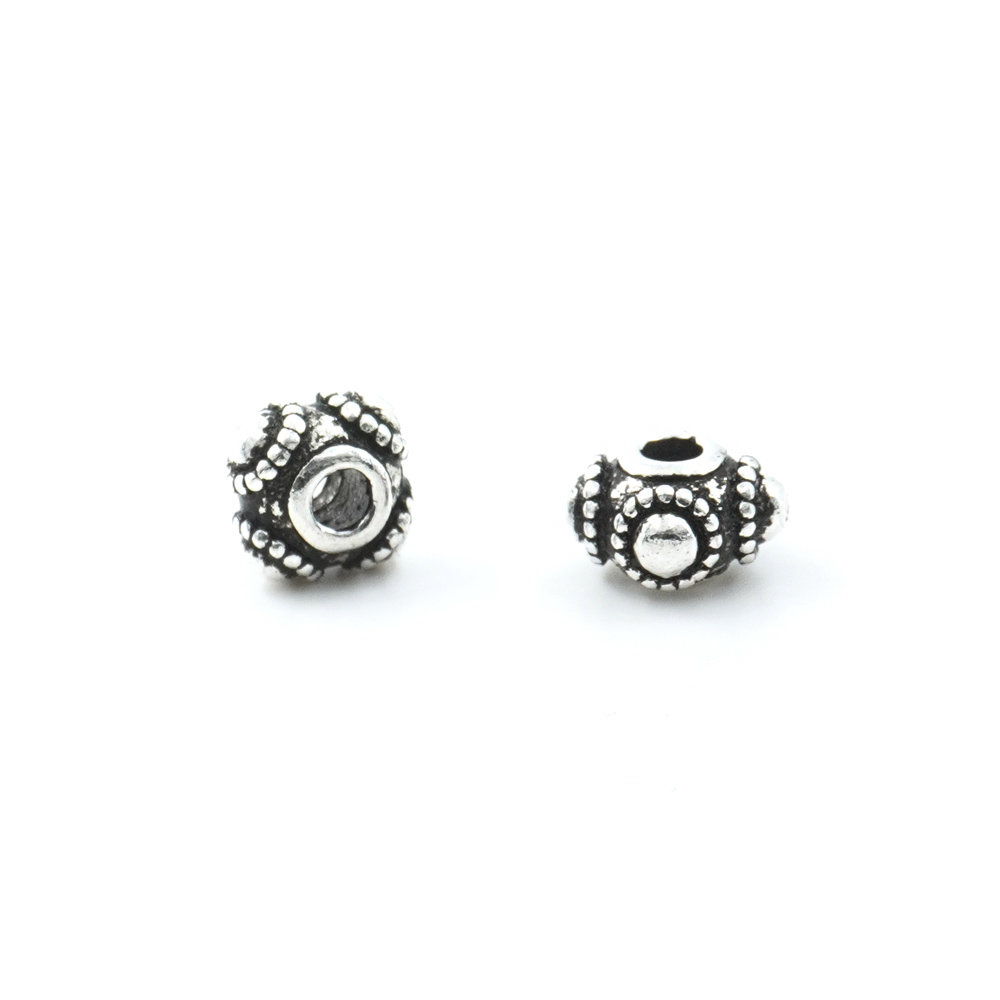 Argento 925‰ distanziatori rondelle 7x4mm