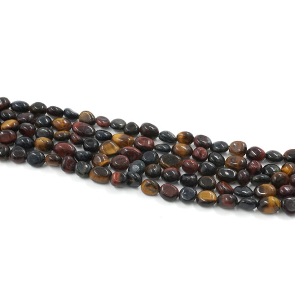 Tiger Eye strands stone shape size ~9x5mm – Multicolor