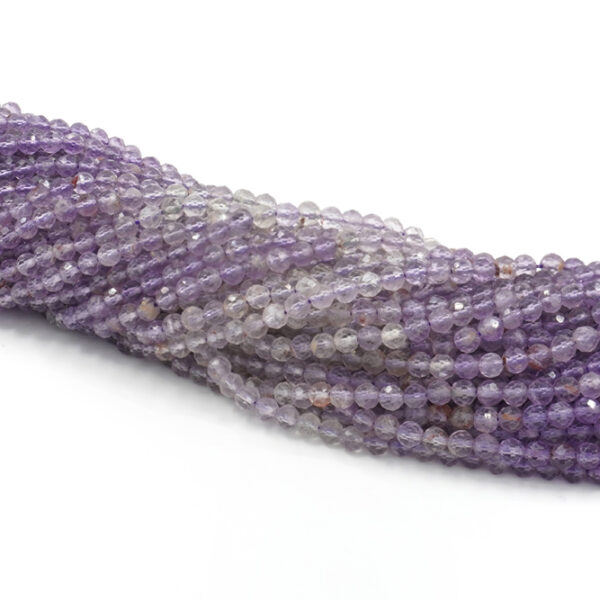 Amethyst strands faceted round shape size 4mm – Multicolor