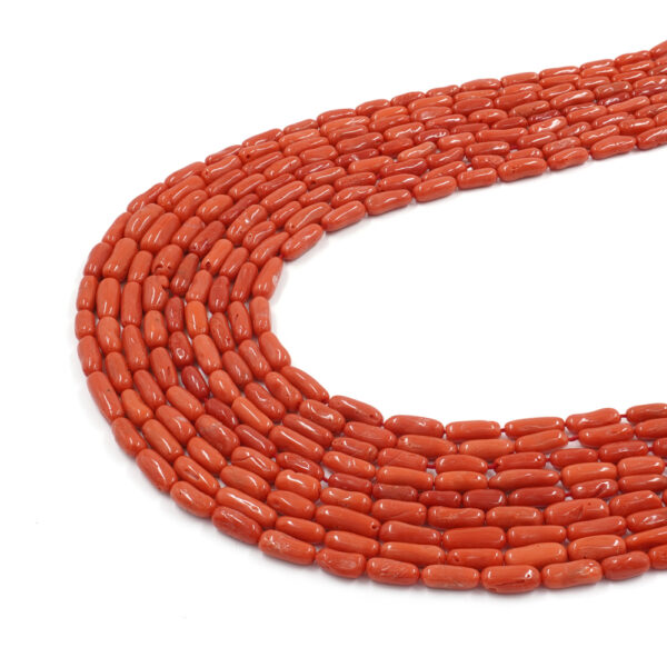 Mediterranean Coral strands cylindrical shape size