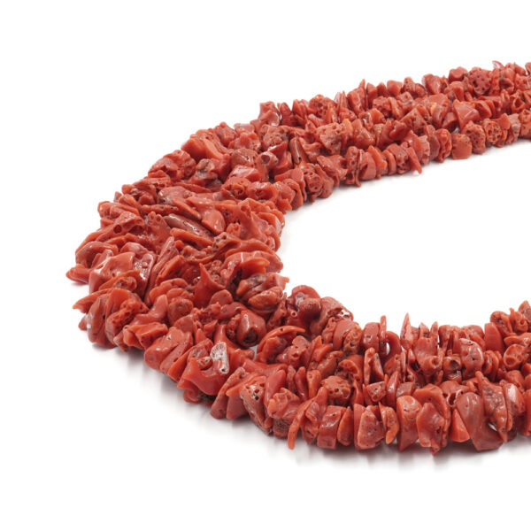 Mediterranean Coral strands chips shape