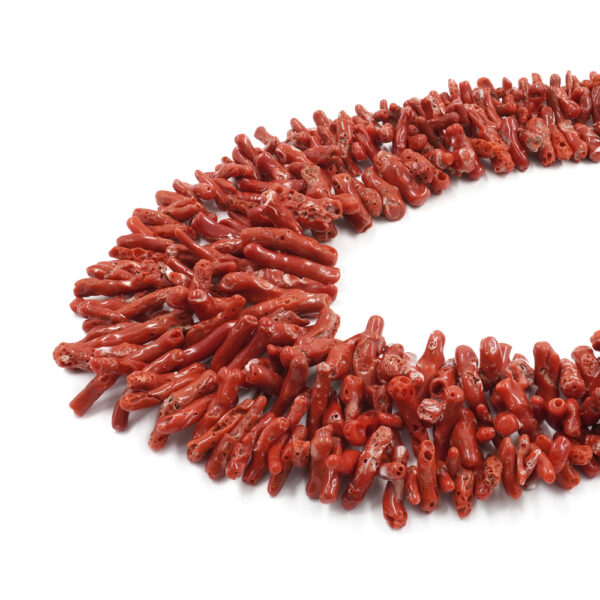 Mediterranean Coral strands gradation strands cupoloni shape