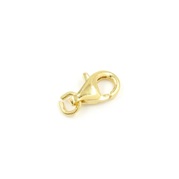Sterling Silver lobster clasp from 4x8mm to 9x16mm – Golden Color